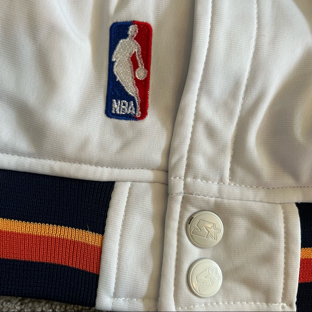 VTG Golden State Warriors Starter Jacket Sz XL NBA Authentics Old Logo 90’s Y2K - Picture 4 of 15